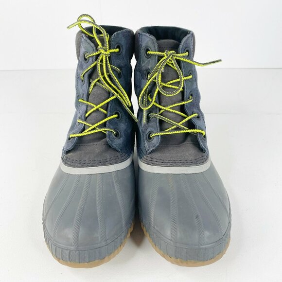 Sorel Winter Boots Boys Youth Size 6 Cheyanne II Snow Duck NY1891-286 Camo Gray - Picture 2 of 6